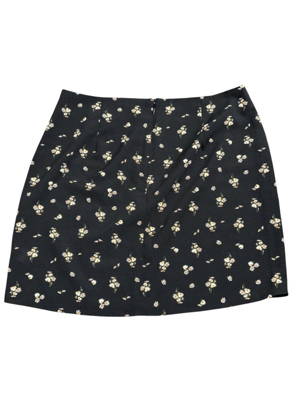 Aeropostale black floral mini skirt